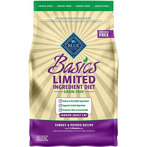 Blue Buffalo Basics Limited Ingredient Getreidefreie Formel Türkei & Kartoffel Rezept Erwachsene Trockenfutter Hundefutter