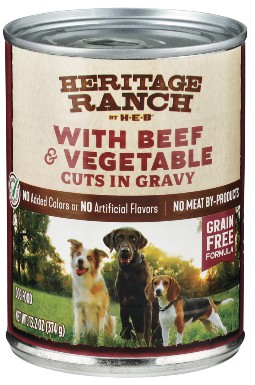 Heritage Ranch by H‑E‑B Grain Free Beef & Vegetables Cuts in Gravy Wet Dog Food